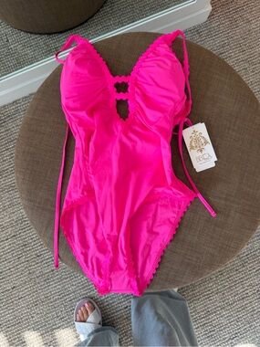 BECCA Kids Neon Pink One-Piece Swimsuit